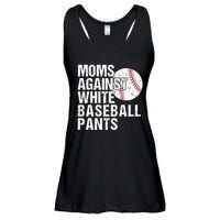 Moms Against White Baseball Pants Funny Baseball Mom Ladies Essential Flowy Tank