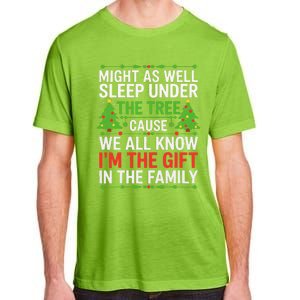 Might As Well Sleep Under The Tree Christmas Pajamas Adult ChromaSoft Performance T-Shirt