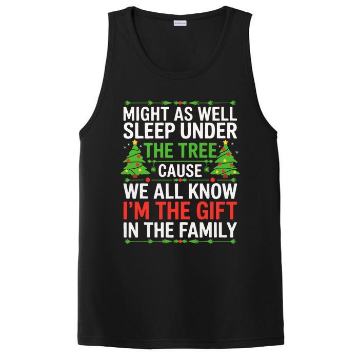 Might As Well Sleep Under The Tree Christmas Pajamas PosiCharge Competitor Tank