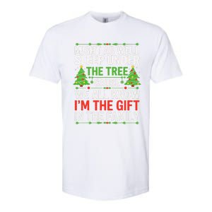 Might As Well Sleep Under The Tree Christmas Pajamas Softstyle CVC T-Shirt