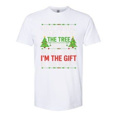 Might As Well Sleep Under The Tree Christmas Pajamas Softstyle CVC T-Shirt