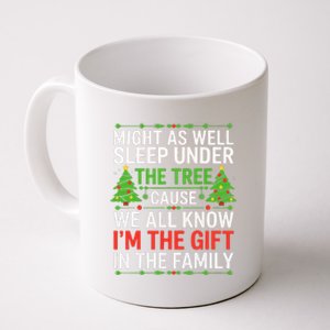 Might As Well Sleep Under The Tree Christmas Pajamas Coffee Mug