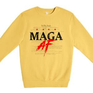 Maga Af We The People Have Spoken Donald Trump 47th President Of The Usa Premium Crewneck Sweatshirt