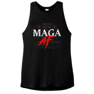 Maga Af We The People Have Spoken Donald Trump 47th President Of The Usa Ladies PosiCharge Tri-Blend Wicking Tank