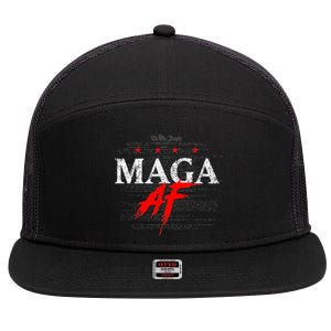 Maga Af We The People Have Spoken Donald Trump 47th President Of The Usa 7 Panel Mesh Trucker Snapback Hat