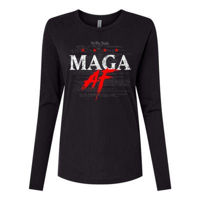 Maga Af We The People Have Spoken Donald Trump 47th President Of The Usa Womens Cotton Relaxed Long Sleeve T-Shirt