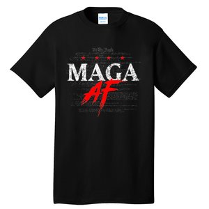 Maga Af We The People Have Spoken Donald Trump 47th President Of The Usa Tall T-Shirt