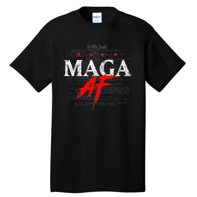 Maga Af We The People Have Spoken Donald Trump 47th President Of The Usa Tall T-Shirt