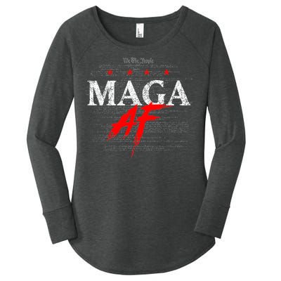 Maga Af We The People Have Spoken Donald Trump 47th President Of The Usa Women's Perfect Tri Tunic Long Sleeve Shirt