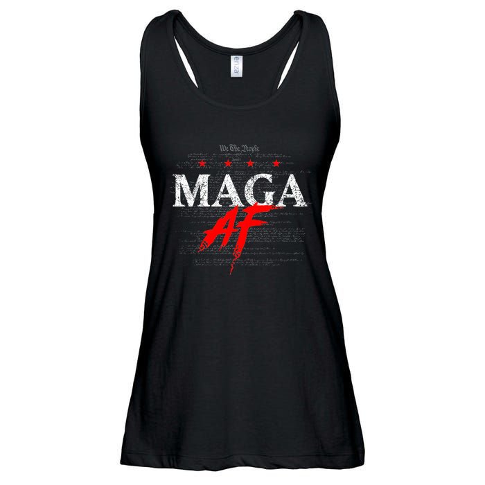 Maga Af We The People Have Spoken Donald Trump 47th President Of The Usa Ladies Essential Flowy Tank