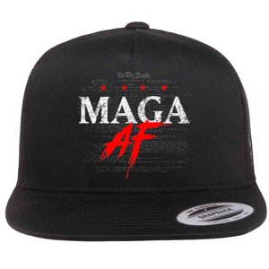 Maga Af We The People Have Spoken Donald Trump 47th President Of The Usa Flat Bill Trucker Hat