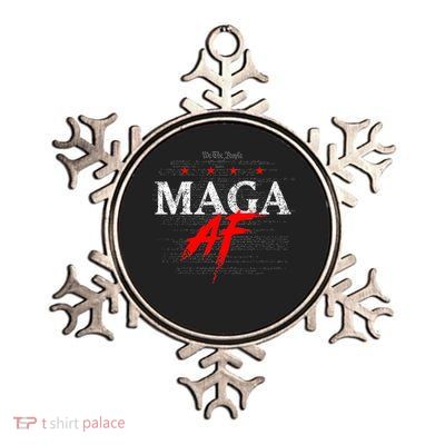 Maga Af We The People Have Spoken Donald Trump 47th President Of The Usa Metallic Star Ornament