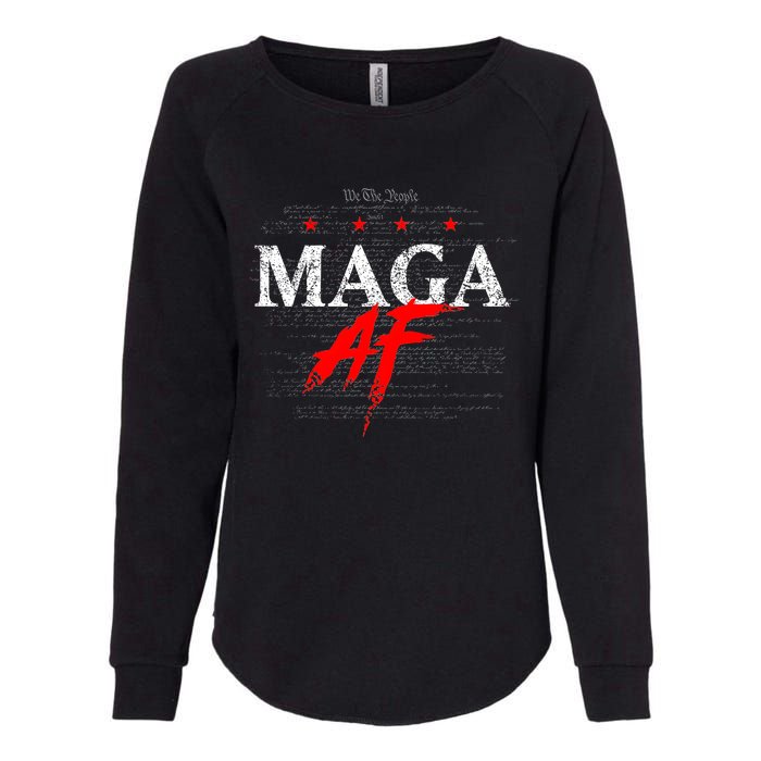 Maga Af We The People Have Spoken Donald Trump 47th President Of The Usa Womens California Wash Sweatshirt