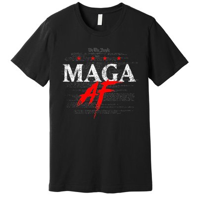 Maga Af We The People Have Spoken Donald Trump 47th President Of The Usa Premium T-Shirt