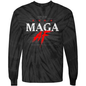 Maga Af We The People Have Spoken Donald Trump 47th President Of The Usa Tie-Dye Long Sleeve Shirt