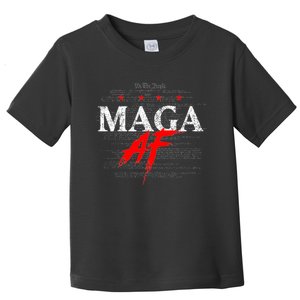 Maga Af We The People Have Spoken Donald Trump 47th President Of The Usa Toddler T-Shirt