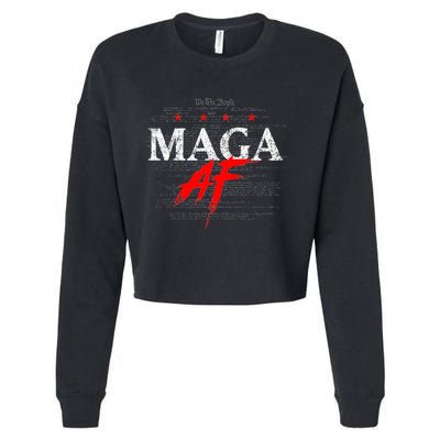 Maga Af We The People Have Spoken Donald Trump 47th President Of The Usa Cropped Pullover Crew