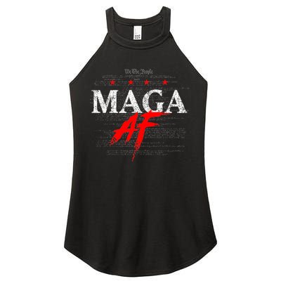 Maga Af We The People Have Spoken Donald Trump 47th President Of The Usa Women's Perfect Tri Rocker Tank