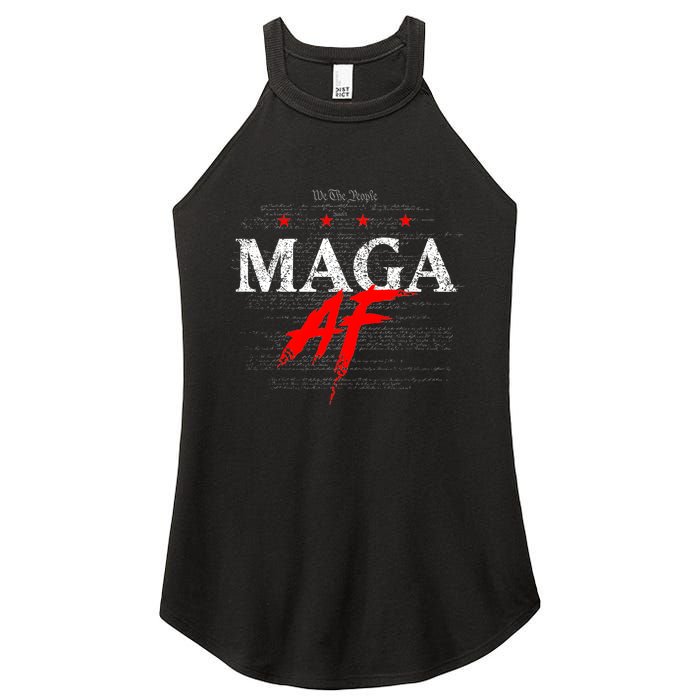 Maga Af We The People Have Spoken Donald Trump 47th President Of The Usa Women's Perfect Tri Rocker Tank