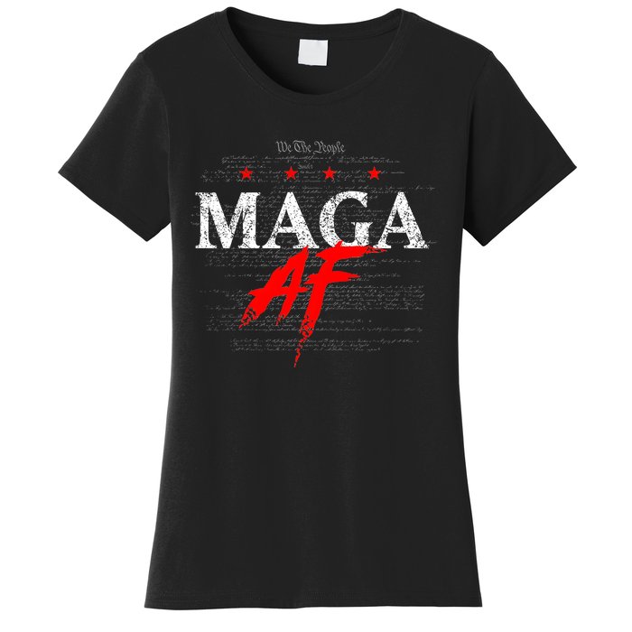 Maga Af We The People Have Spoken Donald Trump 47th President Of The Usa Women's T-Shirt