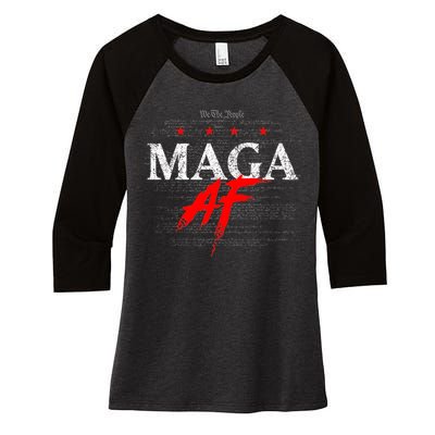 Maga Af We The People Have Spoken Donald Trump 47th President Of The Usa Women's Tri-Blend 3/4-Sleeve Raglan Shirt