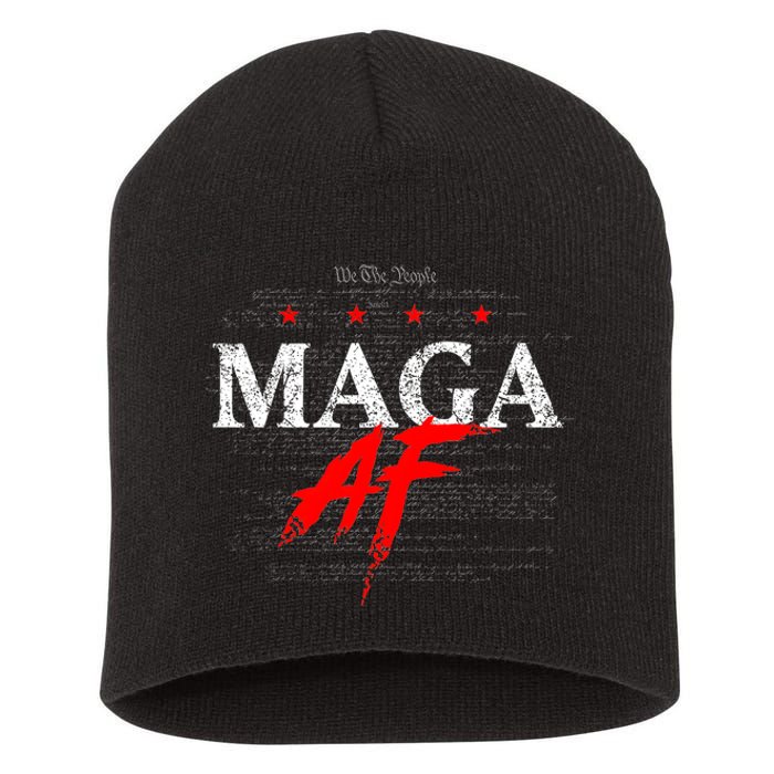 Maga Af We The People Have Spoken Donald Trump 47th President Of The Usa Short Acrylic Beanie