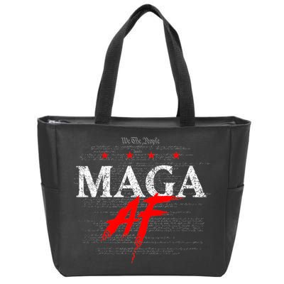 Maga Af We The People Have Spoken Donald Trump 47th President Of The Usa Zip Tote Bag