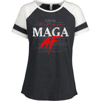 Maga Af We The People Have Spoken Donald Trump 47th President Of The Usa Enza Ladies Jersey Colorblock Tee