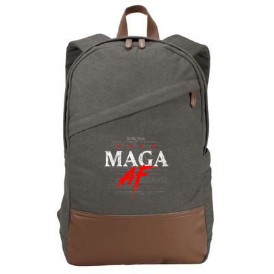 Maga Af We The People Have Spoken Donald Trump 47th President Of The Usa Cotton Canvas Backpack
