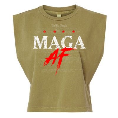 Maga Af We The People Have Spoken Donald Trump 47th President Of The Usa Garment-Dyed Women's Muscle Tee