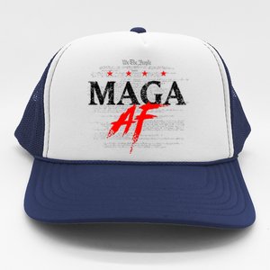 Maga Af We The People Have Spoken Donald Trump 47th President Of The Usa Trucker Hat