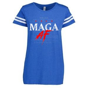 Maga Af We The People Have Spoken Donald Trump 47th President Of The Usa Enza Ladies Jersey Football T-Shirt