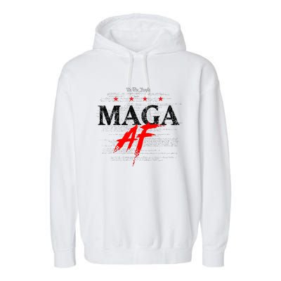 Maga Af We The People Have Spoken Donald Trump 47th President Of The Usa Garment-Dyed Fleece Hoodie