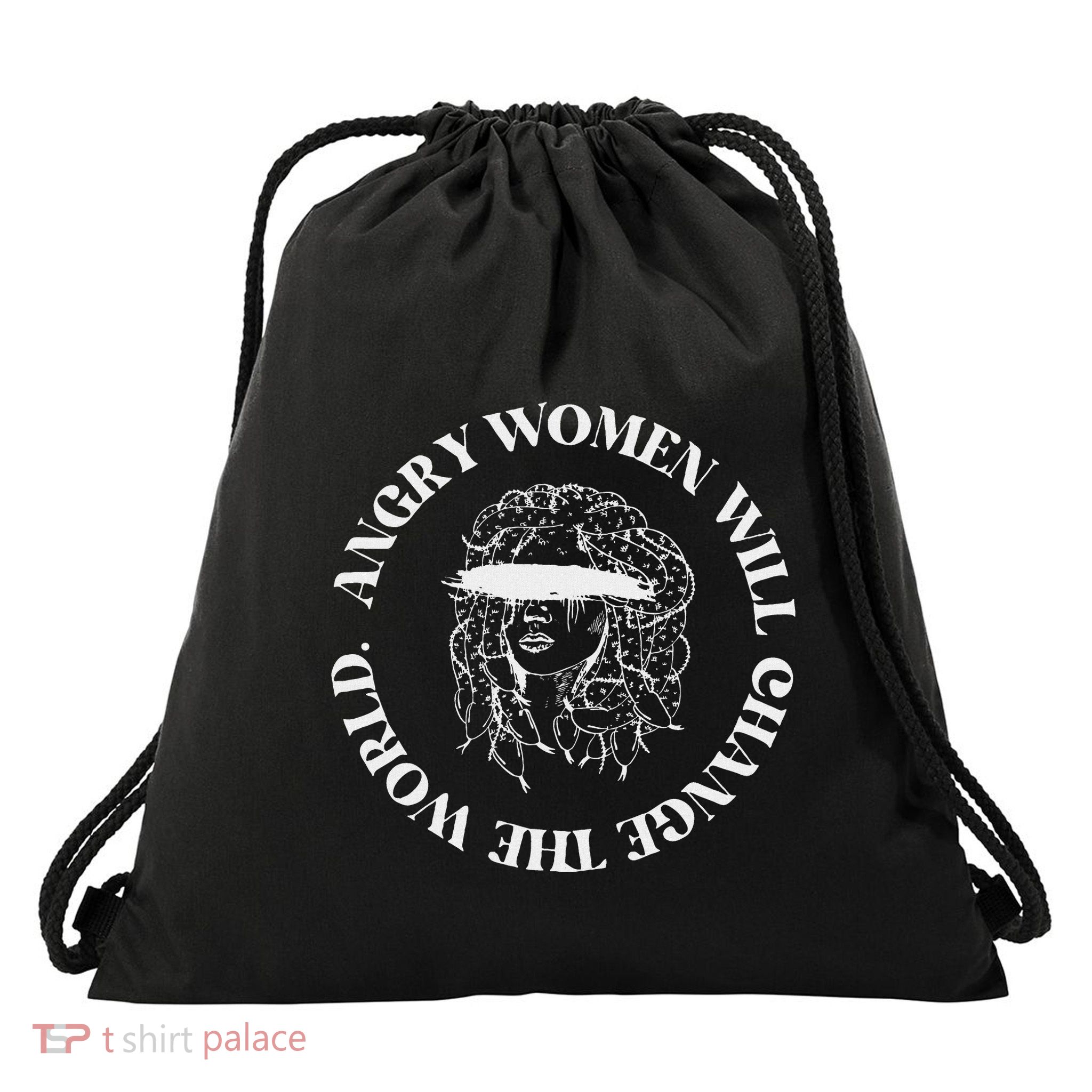 Medusa Angry Women Will Change The World Greek Mythology Drawstring Bag
