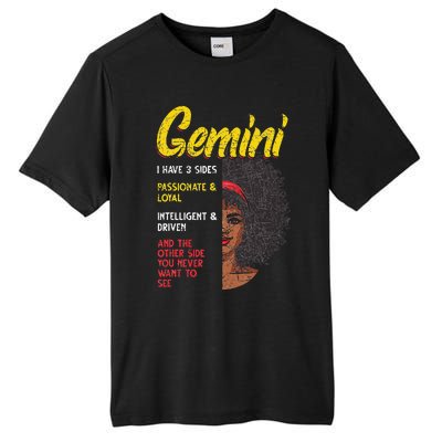 Melanin Afro Wo Zodiac Sign Gemini Tall Fusion ChromaSoft Performance T-Shirt