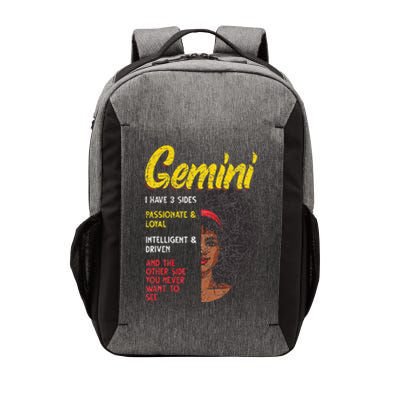 Melanin Afro Wo Zodiac Sign Gemini Vector Backpack