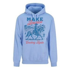 Make America Western Cowboy Again Retro Unisex Surf Hoodie