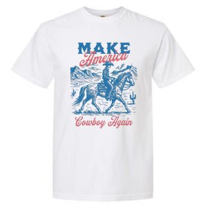 Make America Western Cowboy Again Retro Garment-Dyed Heavyweight T-Shirt