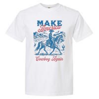 Make America Western Cowboy Again Retro Garment-Dyed Heavyweight T-Shirt