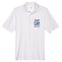 Make America Western Cowboy Again Retro Men's Origin Performance Pique Polo