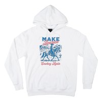 Make America Western Cowboy Again Retro Hoodie