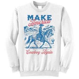 Make America Western Cowboy Again Retro Sweatshirt