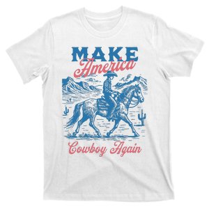 Make America Western Cowboy Again Retro T-Shirt