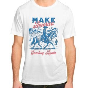 Make America Western Cowboy Again Retro Adult ChromaSoft Performance T-Shirt