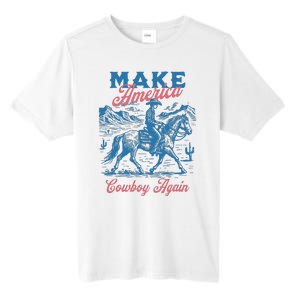 Make America Western Cowboy Again Retro Tall Fusion ChromaSoft Performance T-Shirt