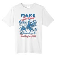 Make America Western Cowboy Again Retro Tall Fusion ChromaSoft Performance T-Shirt