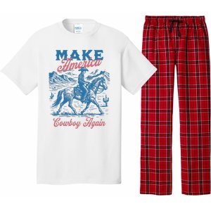 Make America Western Cowboy Again Retro Pajama Set