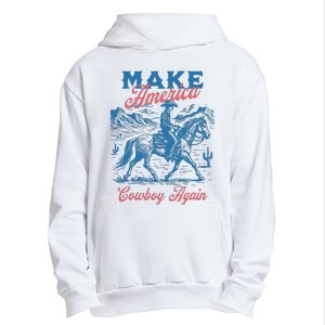 Make America Western Cowboy Again Retro Urban Pullover Hoodie