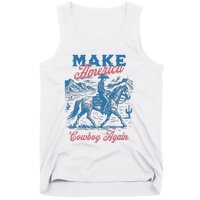 Make America Western Cowboy Again Retro Tank Top