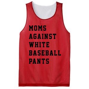 Moms Against White Baseball Pants Mesh Reversible Basketball Jersey Tank